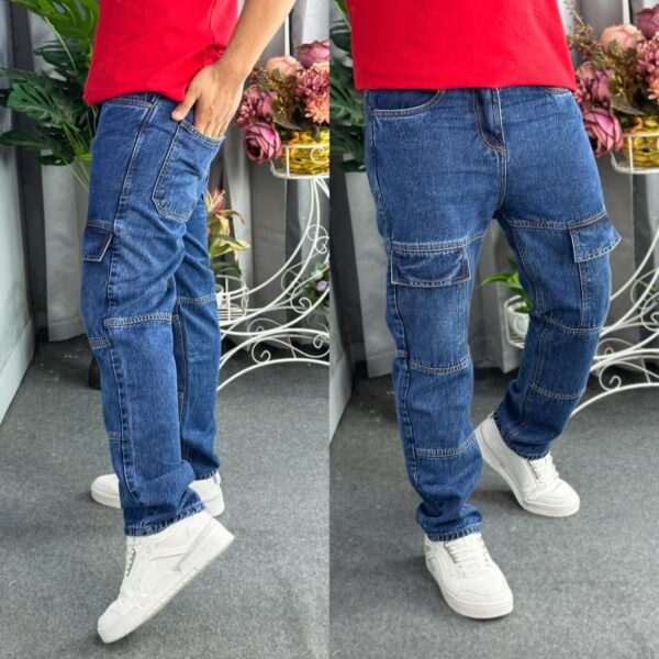 1A DENIM BAGGY PANT NAVY CODE-BN51