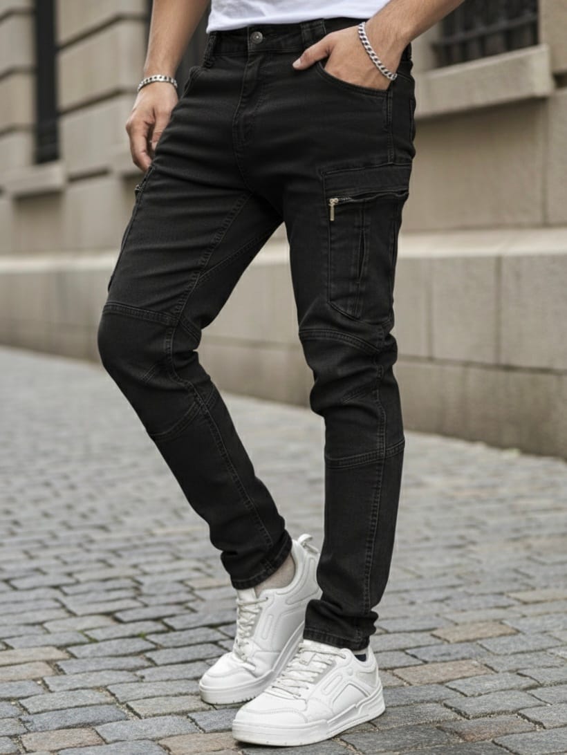 1-CARGO PANT BLACK CODE-CSPZ89