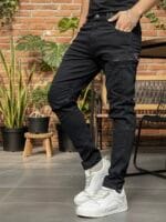 1-CARGO PANT BLACK CODE-CSPZ89 - Image 3