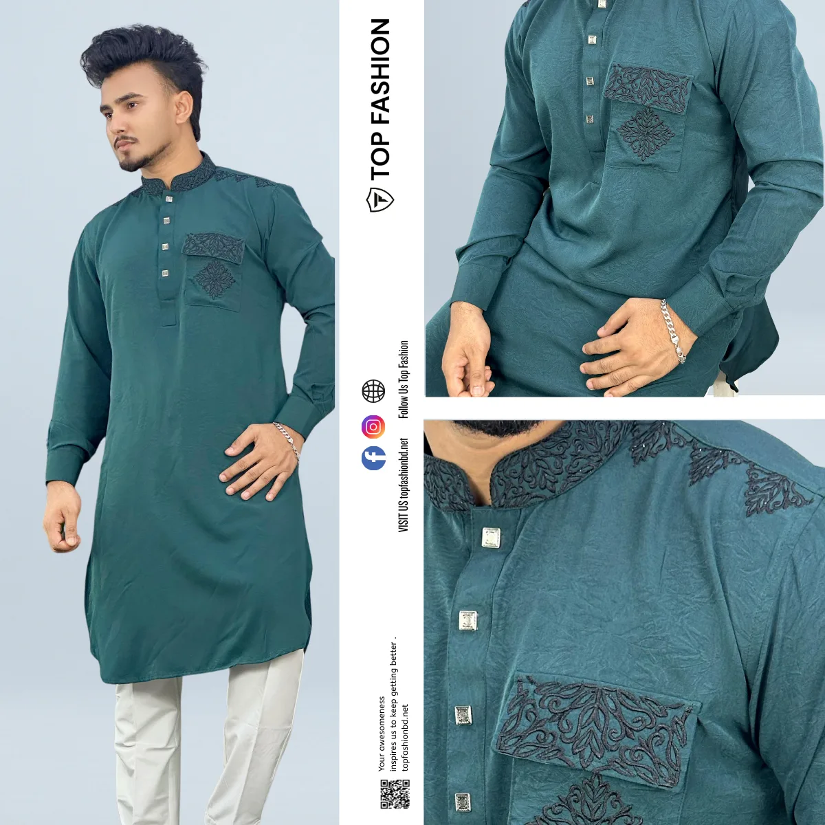 PANJABI KABLI C GREEN CODE-1923 - Image 2