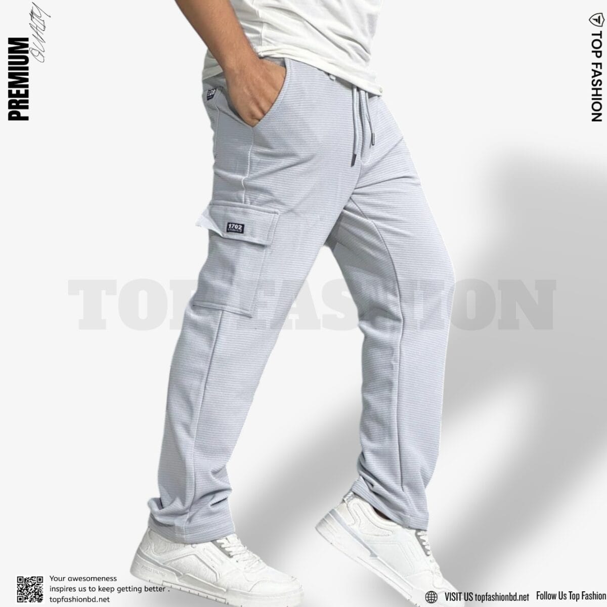 CARGO PANT CODE LIGHT GREY COLOUR -430