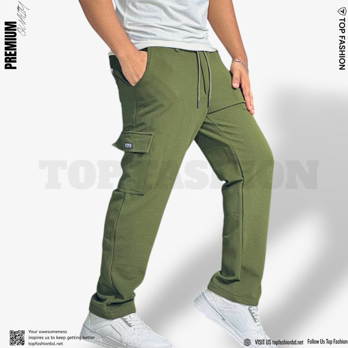 CARGO PANT OLIVE CODE-429