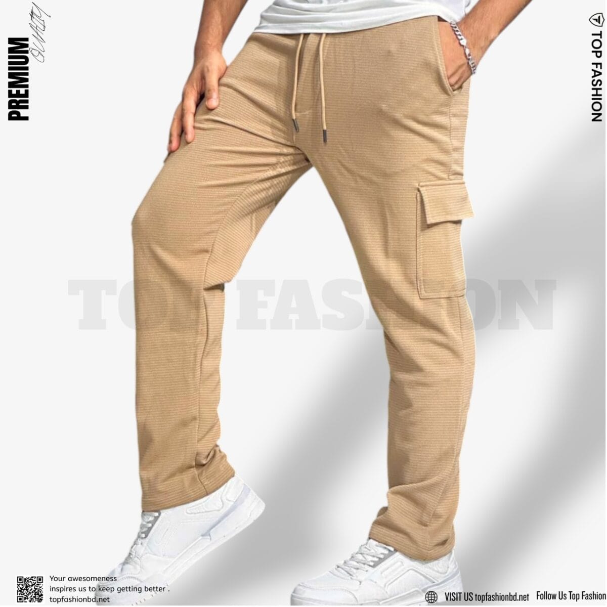 CARGO PANT KHAKI CODE-433