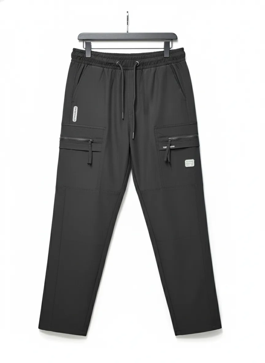 CARGO DOBBY PANT BLACK CODE-CD64 - Image 7