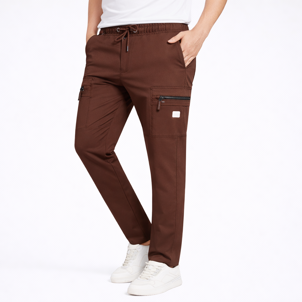 CARGO DOBBY PANT COFFEE BROWN CODE-CD62