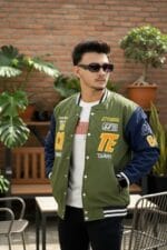 VARSITY JACKET OLIVE CODE-VJ03 - Image 3