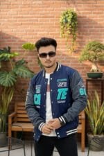 VARSITY JACKET NAVY BLUE CODE-VJ02 - Image 3