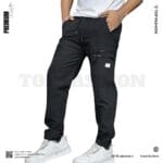 CARGO DOBBY PANT BLACK CODE-CD64 - Image 4