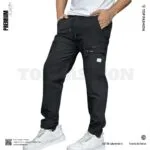 CARGO DOBBY PANT BLACK CODE-CD64 - Image 4