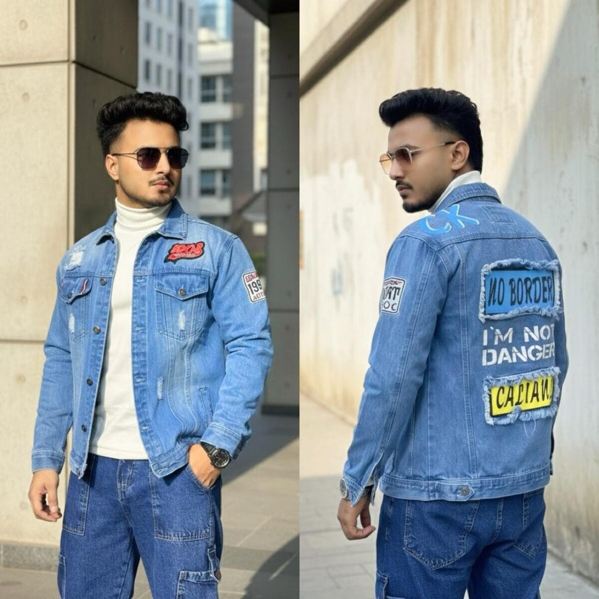 1-DENIM PRINT JACKET CODE-DPJ61