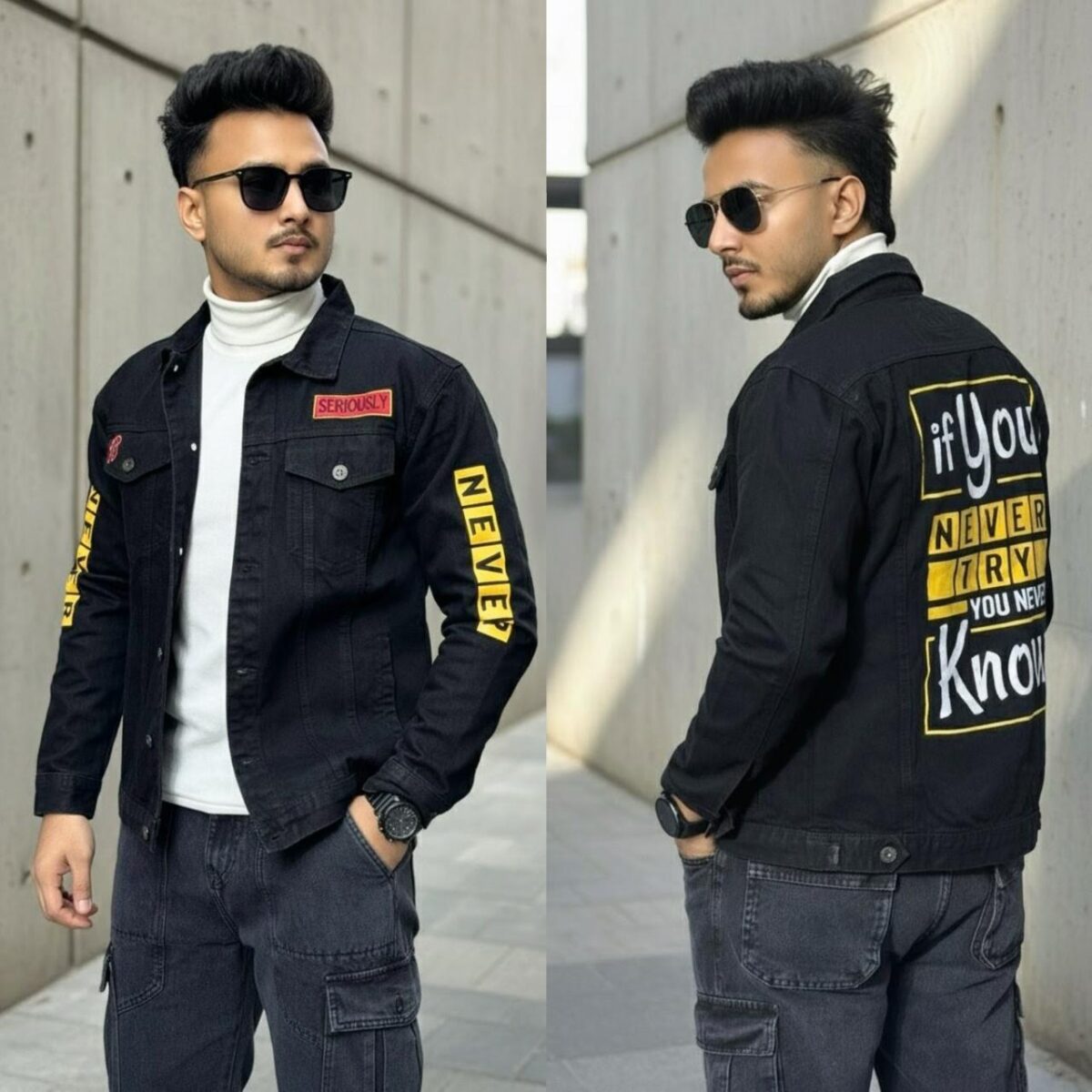 1-DENIM PRINT JACKET CODE-DPJ58