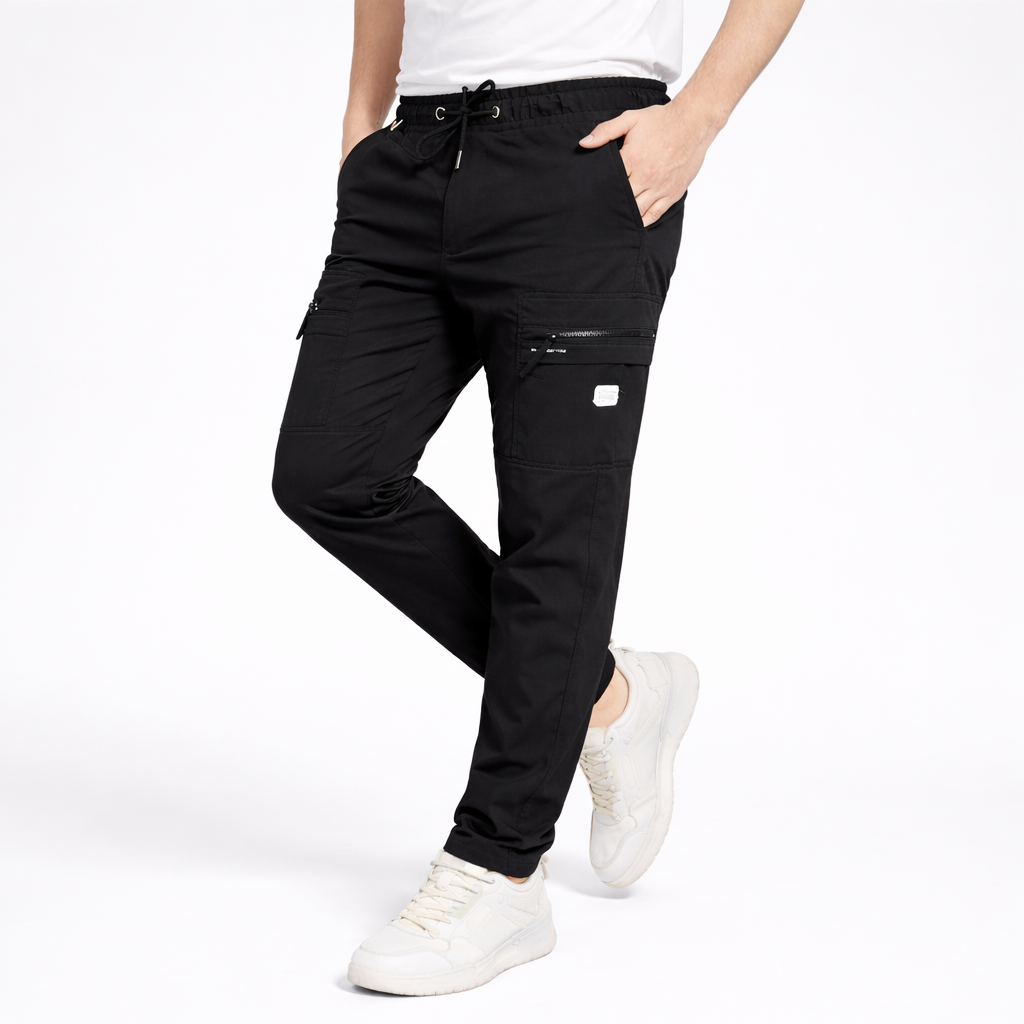 CARGO DOBBY PANT BLACK CODE-CD64