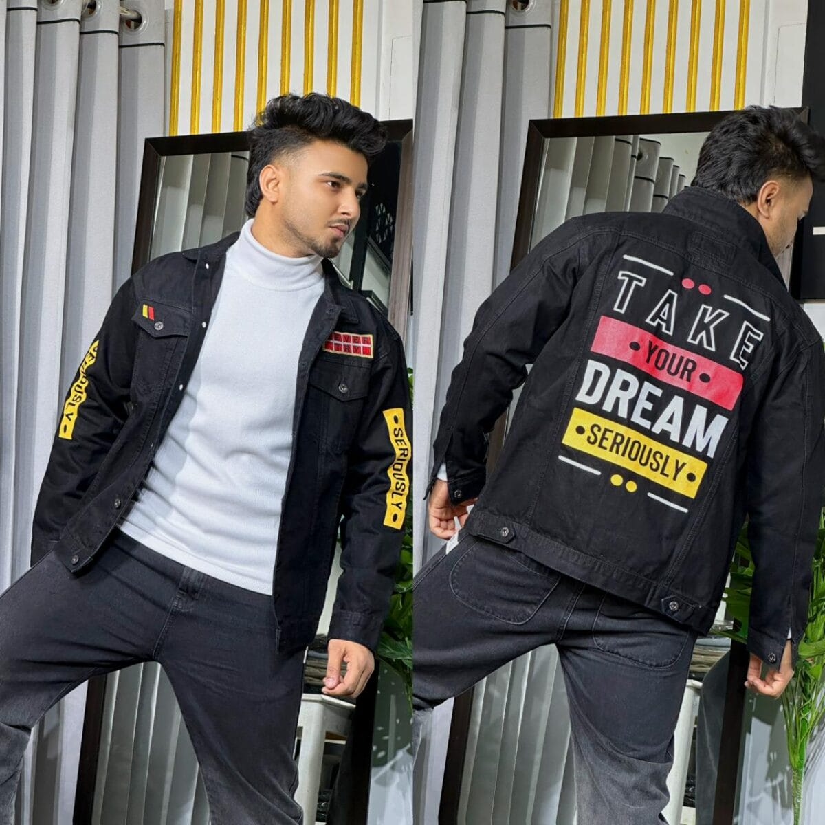 1-DENIM PRINT JACKET CODE-DPJ56