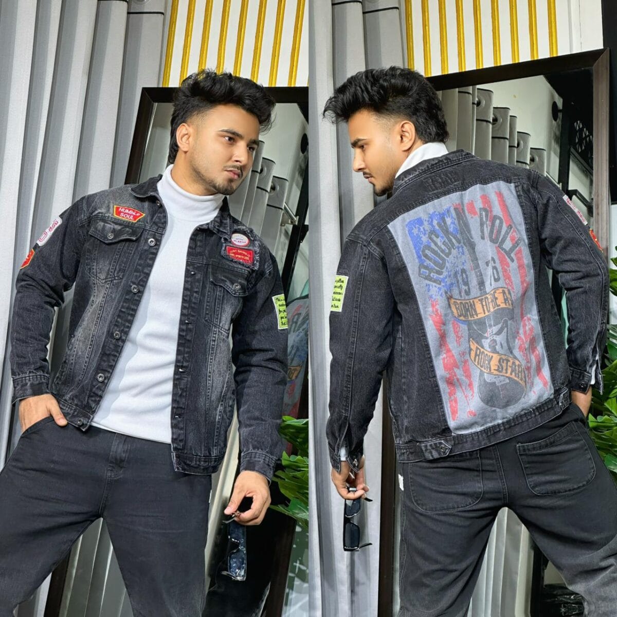 1-DENIM PRINT JACKET CODE-DPJ53