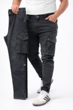 1-A LUXURY CARGO PANT BLACK CODE-60