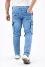 1-A LUXURY CARGO PANT LIGHT NAVY CODE-62 - Image 2
