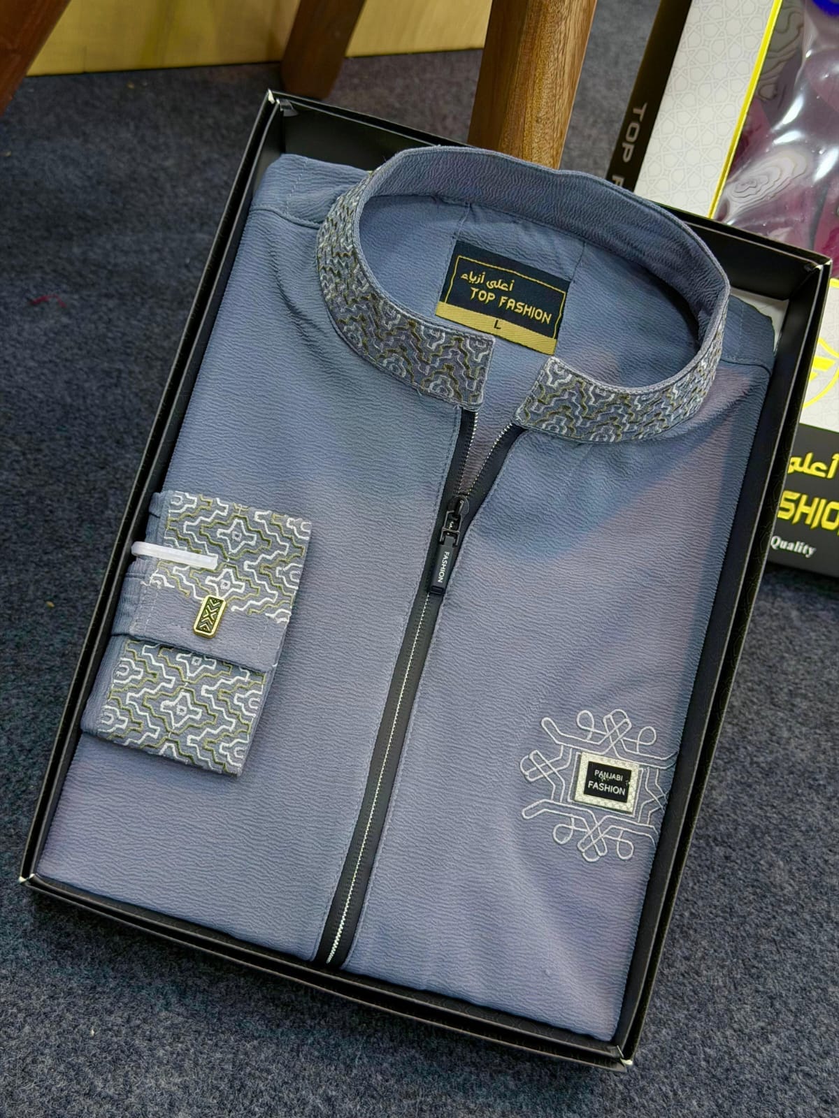 WhatsApp-Image-2026-01-27-at-5.15.15-PM.jpeg 1-A LUXURY PANJABI DEEP ASH CODE-72 - Image 1