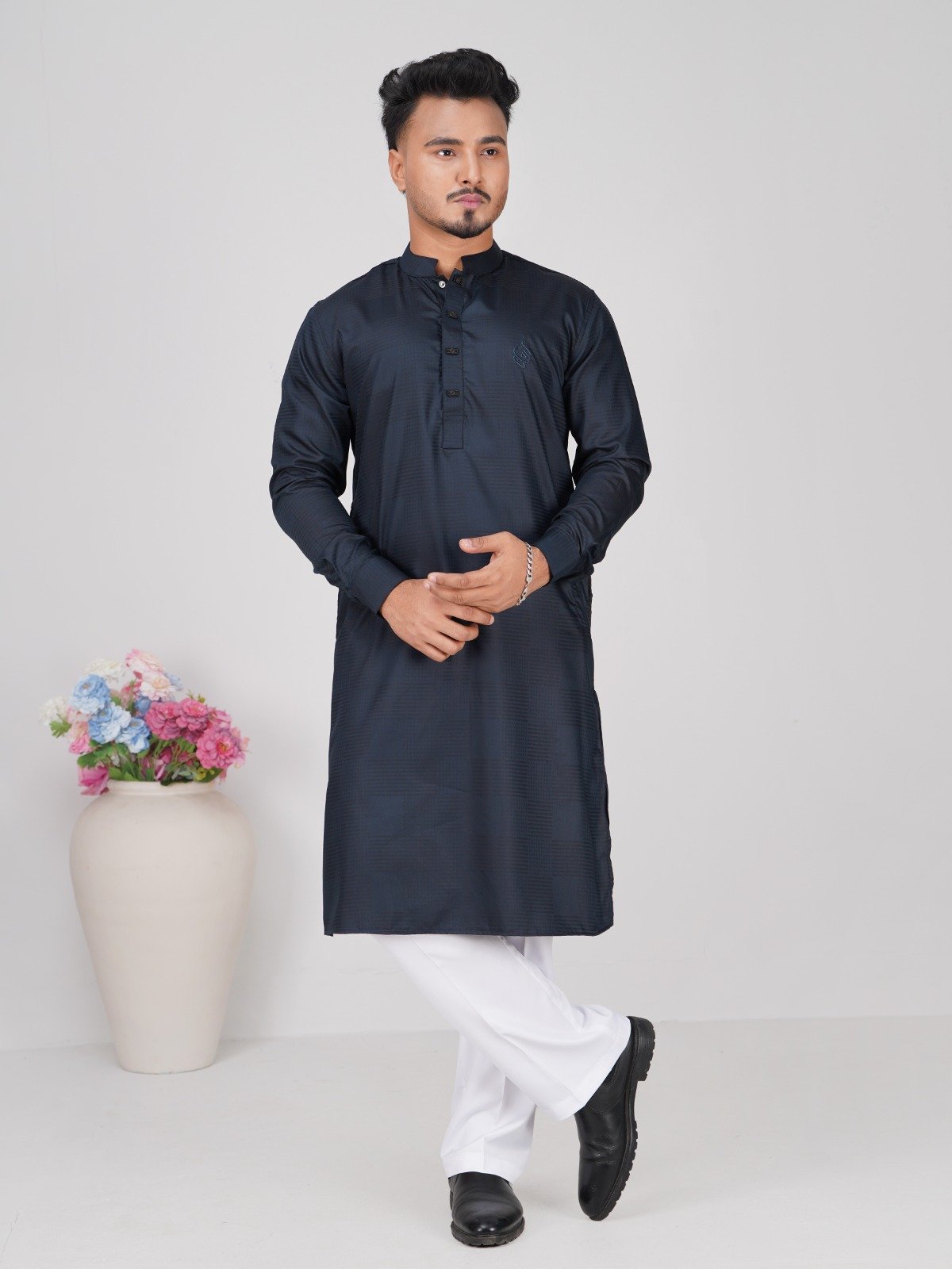 IMG-20260219-WA0016 ELEGANT BAMBOO COTTON PANJABI CODE-BC03 - Image 1