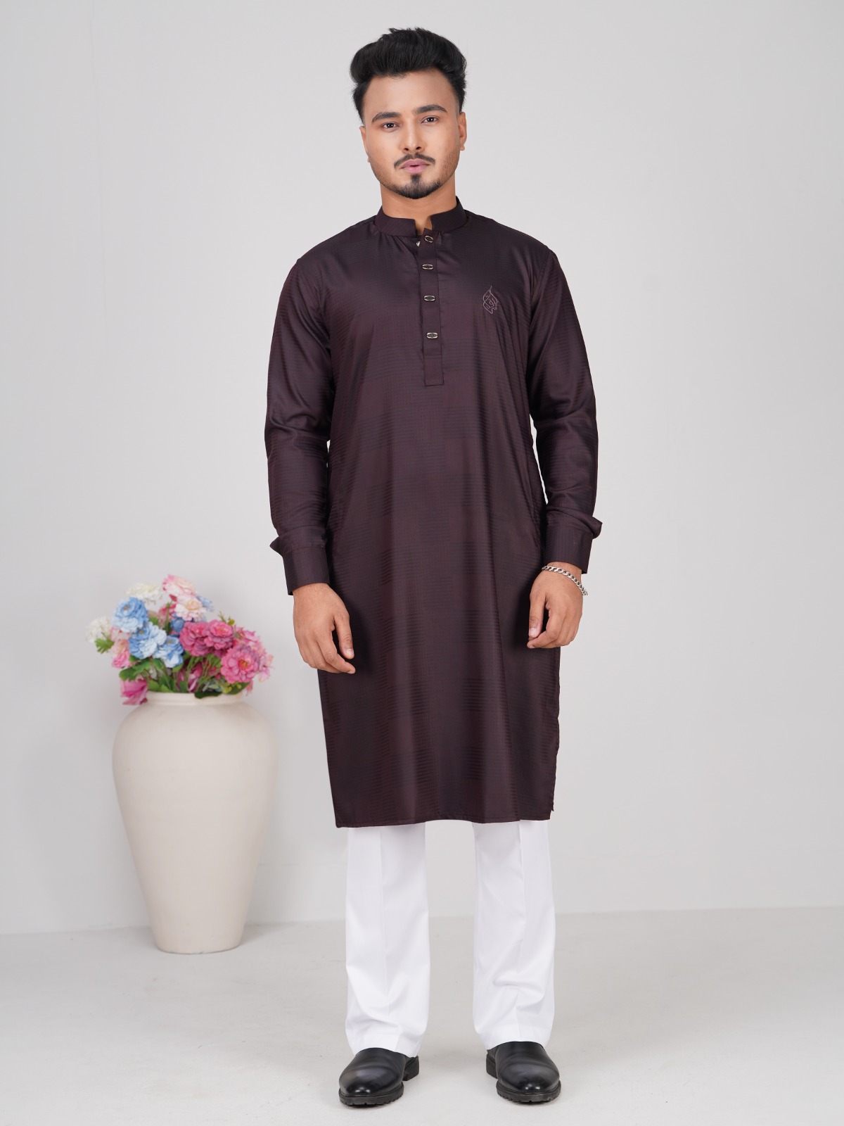 IMG-20260219-WA0018 ELEGANT BAMBOO COTTON PANJABI CODE-BC05 - Image 1