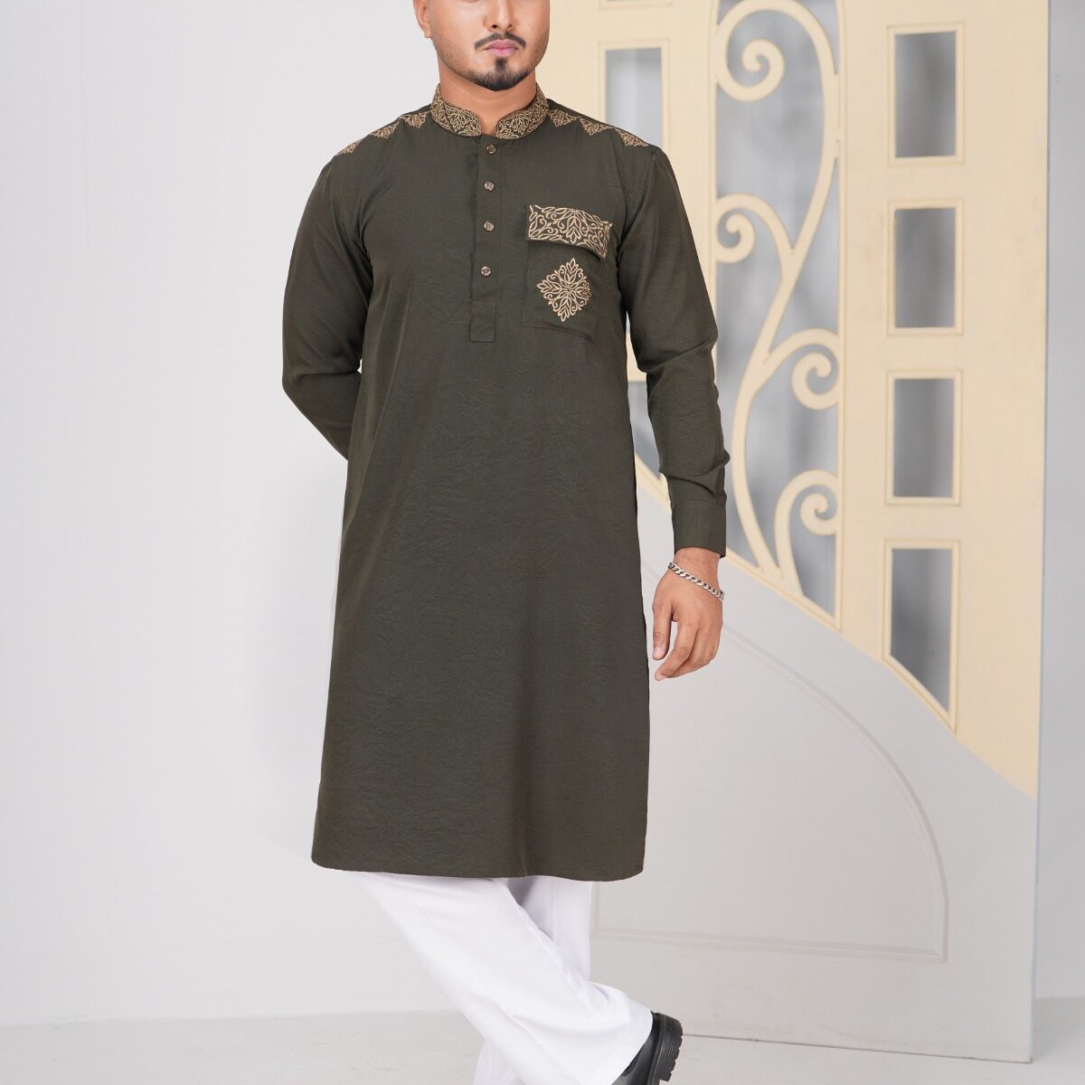 ELEGANT KABLI DESIGN PANJABI CODE-KP05