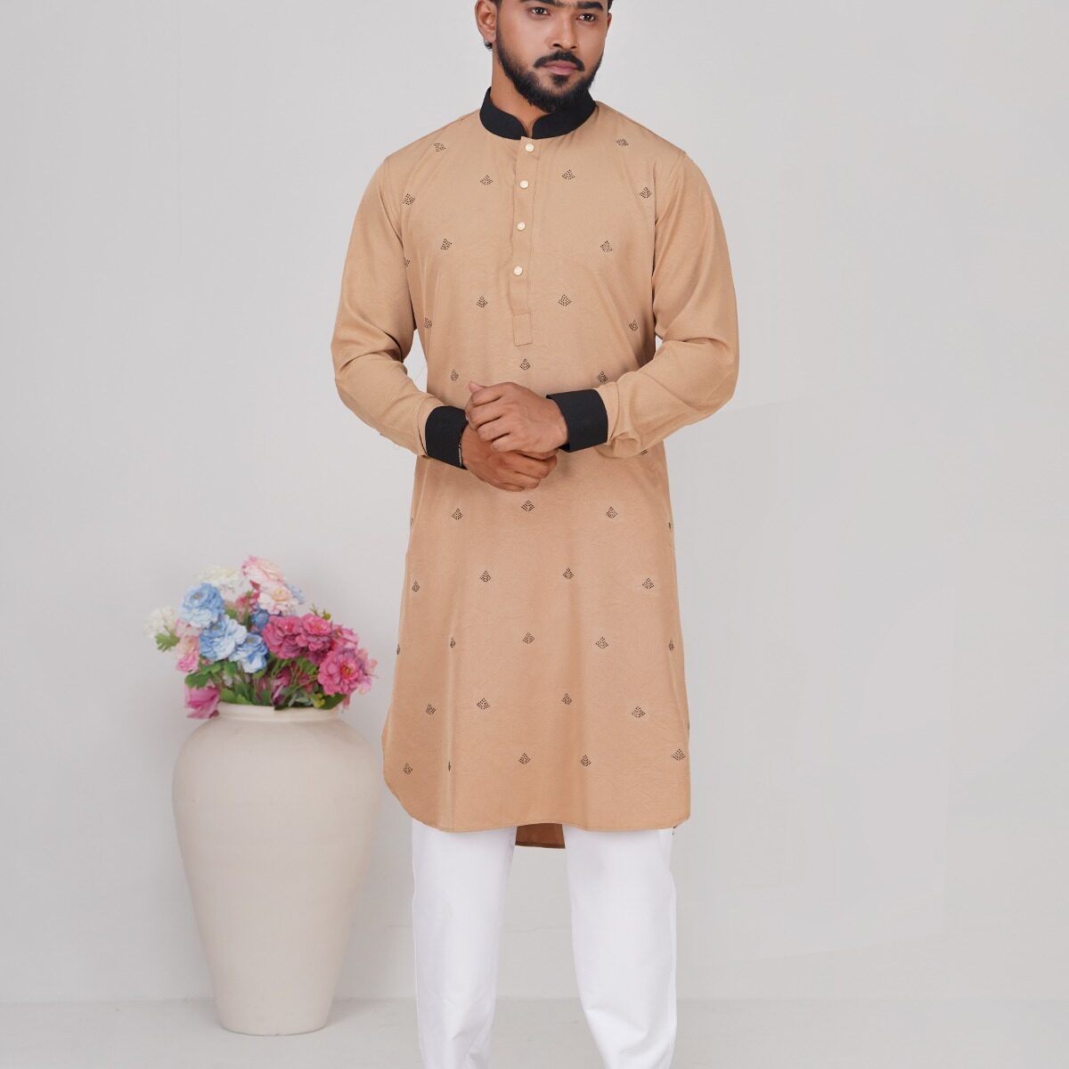 ELEGANT STONE WORK PANJABI CODE-SP04