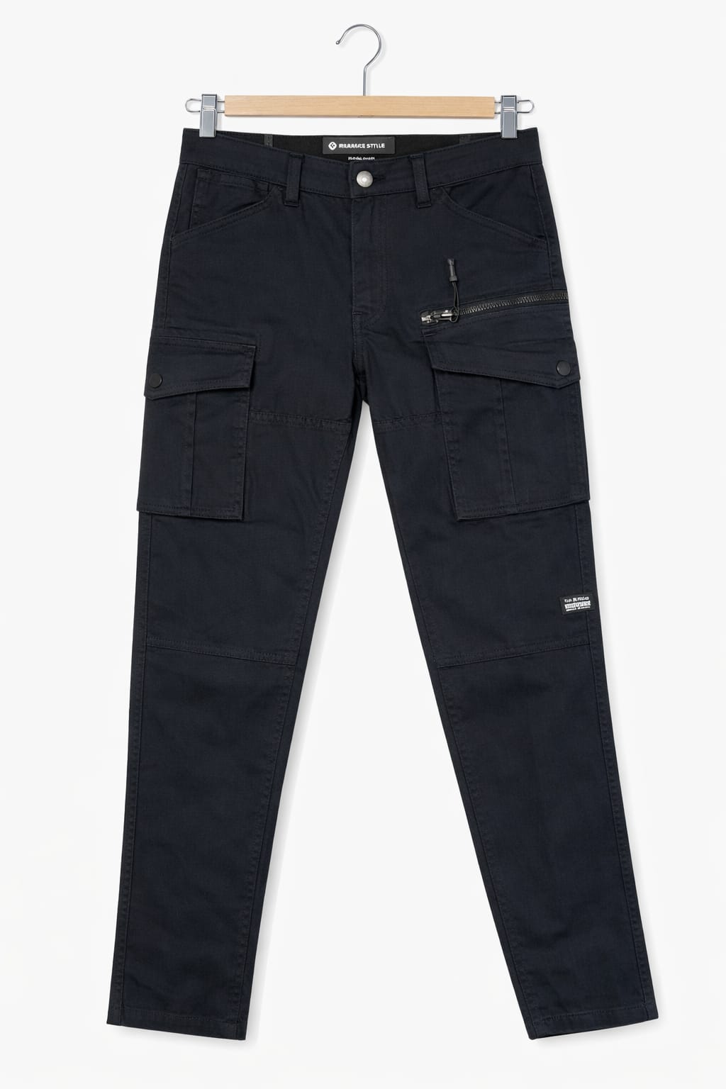 black out of stock 1-A LUXURY CARGO PANT BLACK CODE-401 - Image 1
