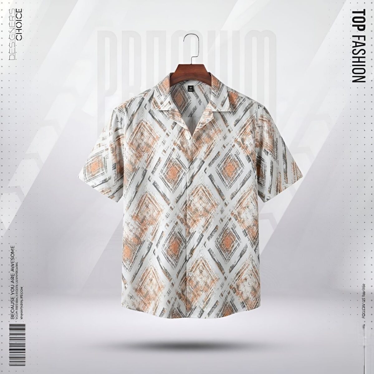 LUXURY HALF SLEEVE SHIRT CODE-HS04